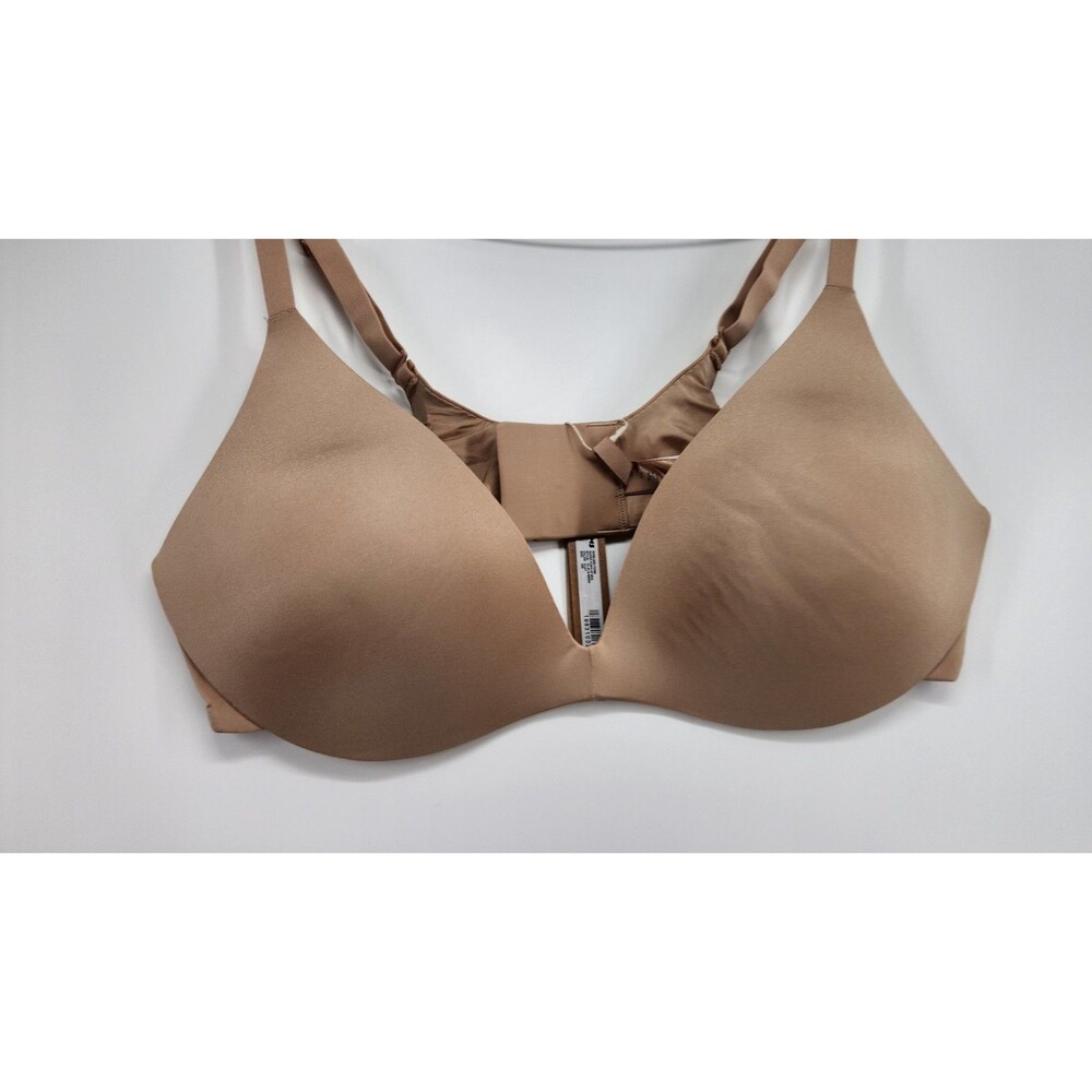 Skims 40B Clay‎ Beige Wireless Form Super Push Up Bra PL-PLG-9558W NWT